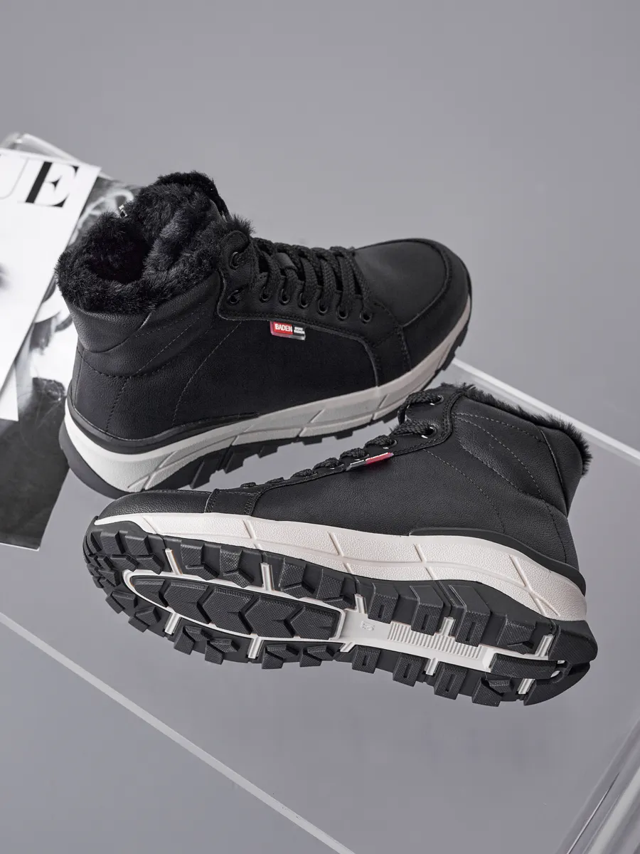 Ботинки женские зимние натуральная кожа на платформе RN207-061