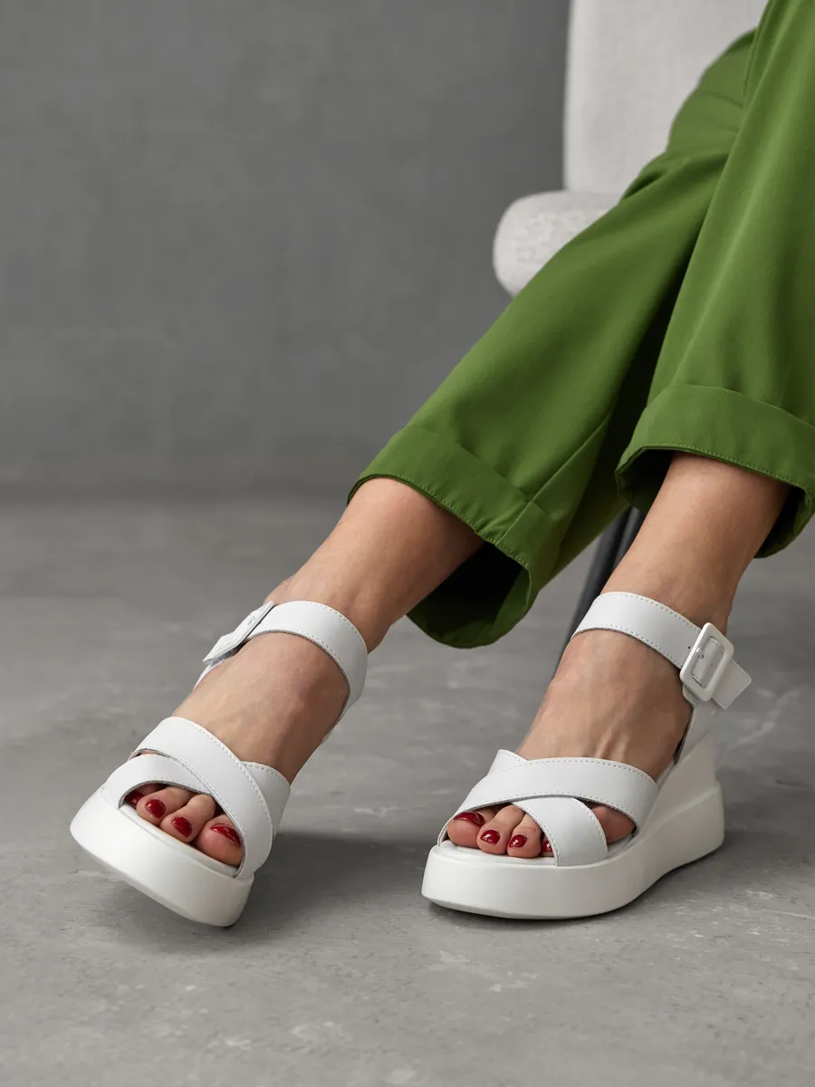 Босоножки женские летние натуральная кожа на платформе UTL-22142-1B-SP