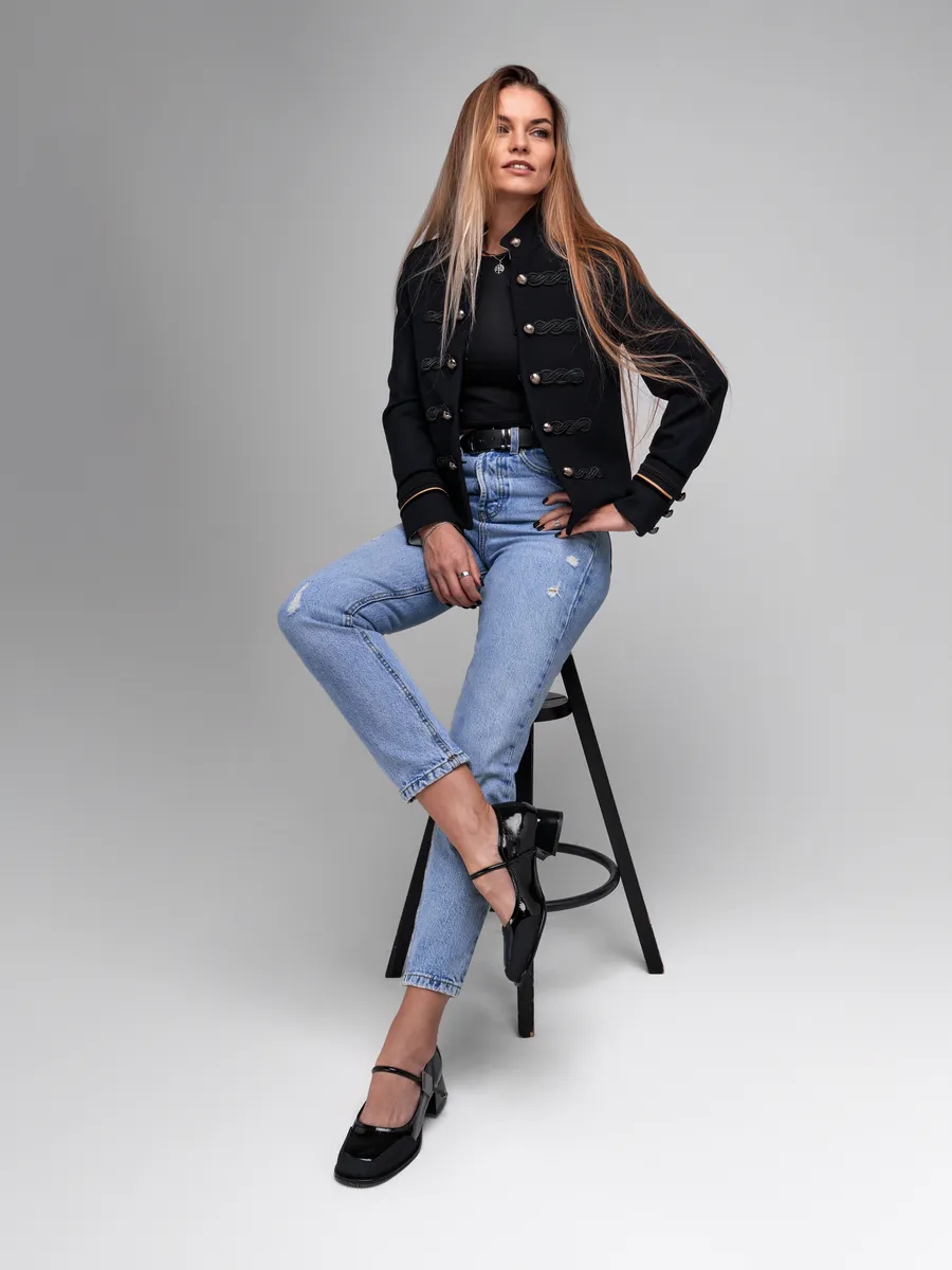 Туфли женские осенние натуральная кожа на каблуке 25-TZA4-8-501