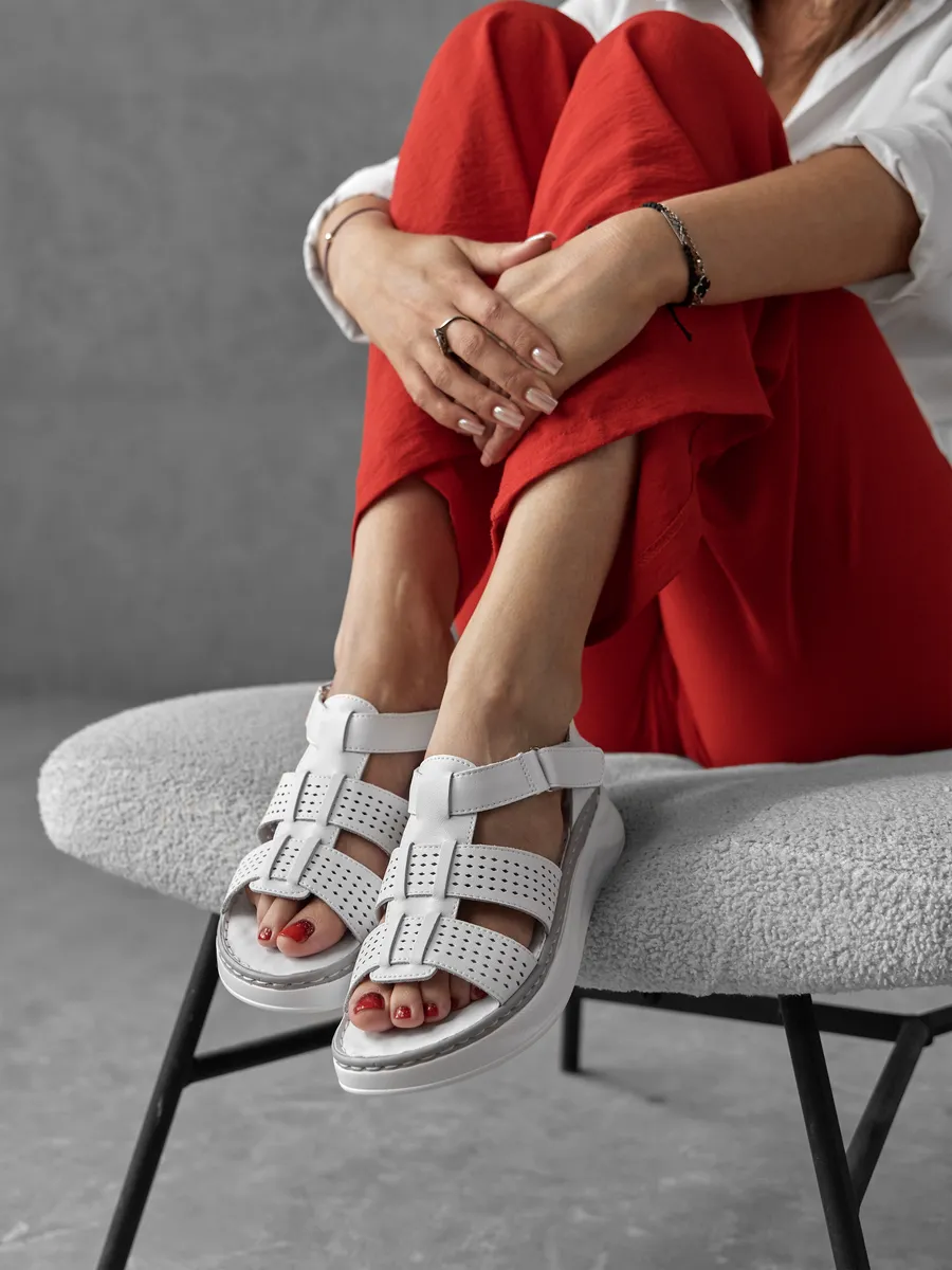 Босоножки женские летние натуральная кожа UYI-51659-1B-SPk