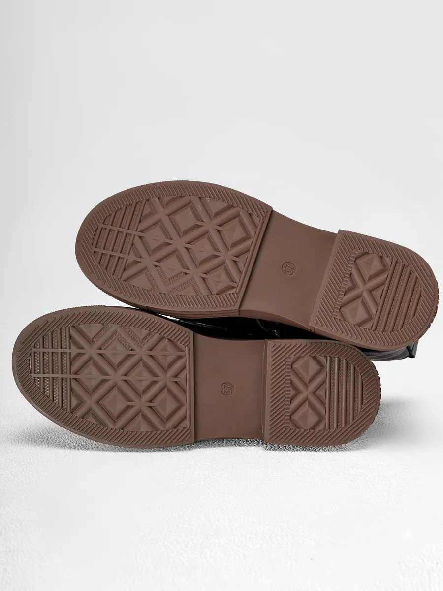 Ботинки женские зимние натуральная кожа на каблуке 25-ZBU12-9-1013