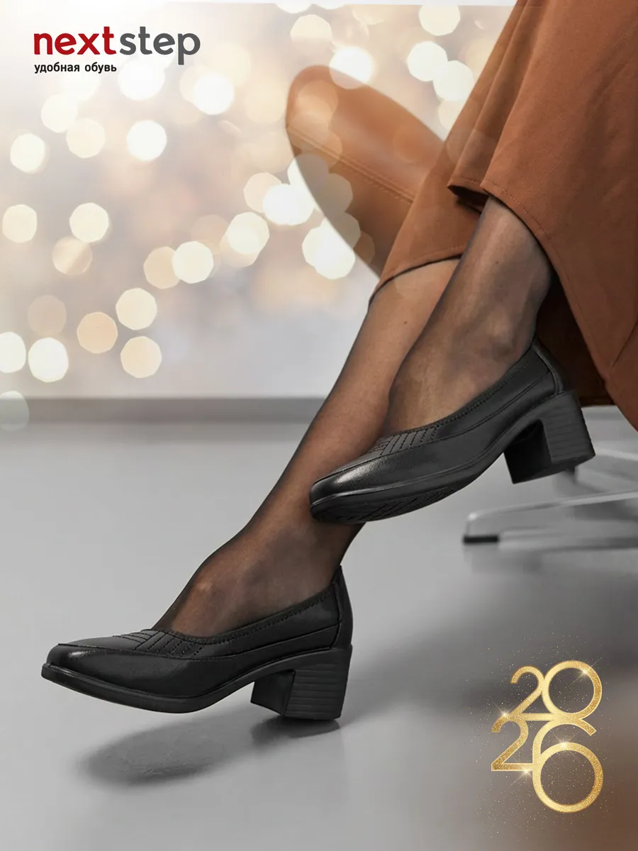 Туфли женские натуральная кожа на каблуке 31R3-6-011