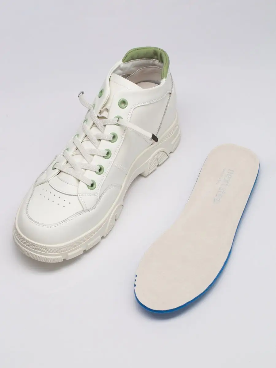 Кроссовки женские натуральная кожа белые на платформе XJU-22442-2B-SP-K