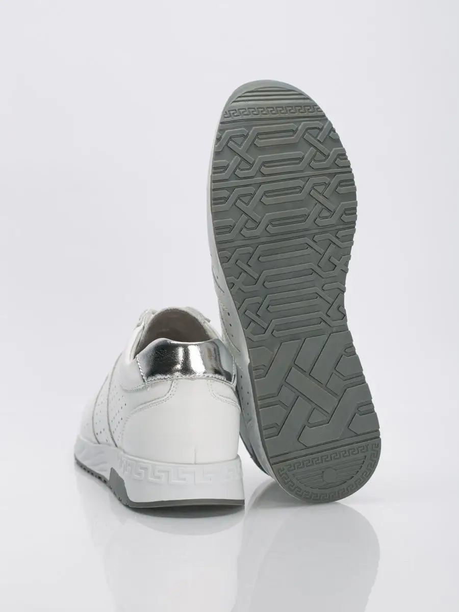 Кроссовки женские летние белые натуральная кожа RN020-022