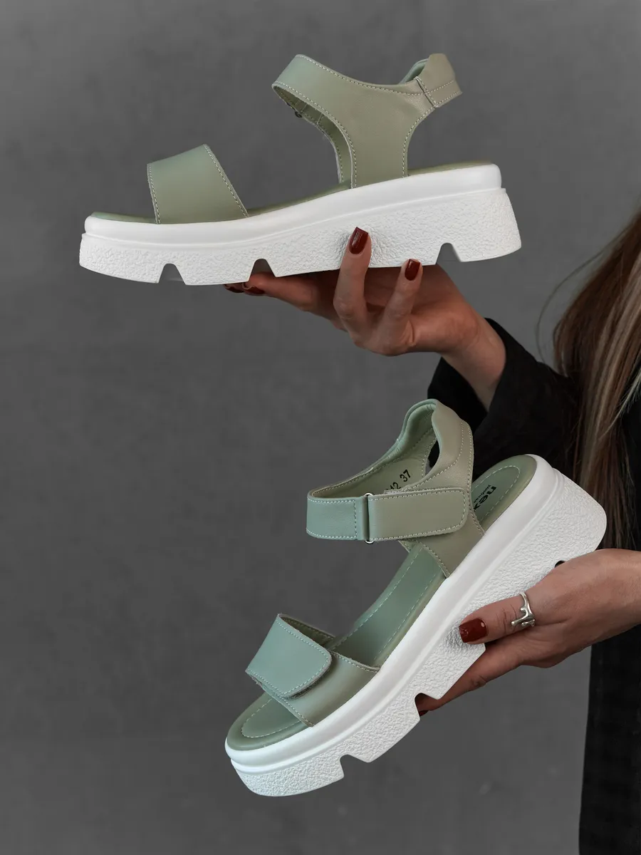 Босоножки женские летние на платформе натуральная кожа XT026-012