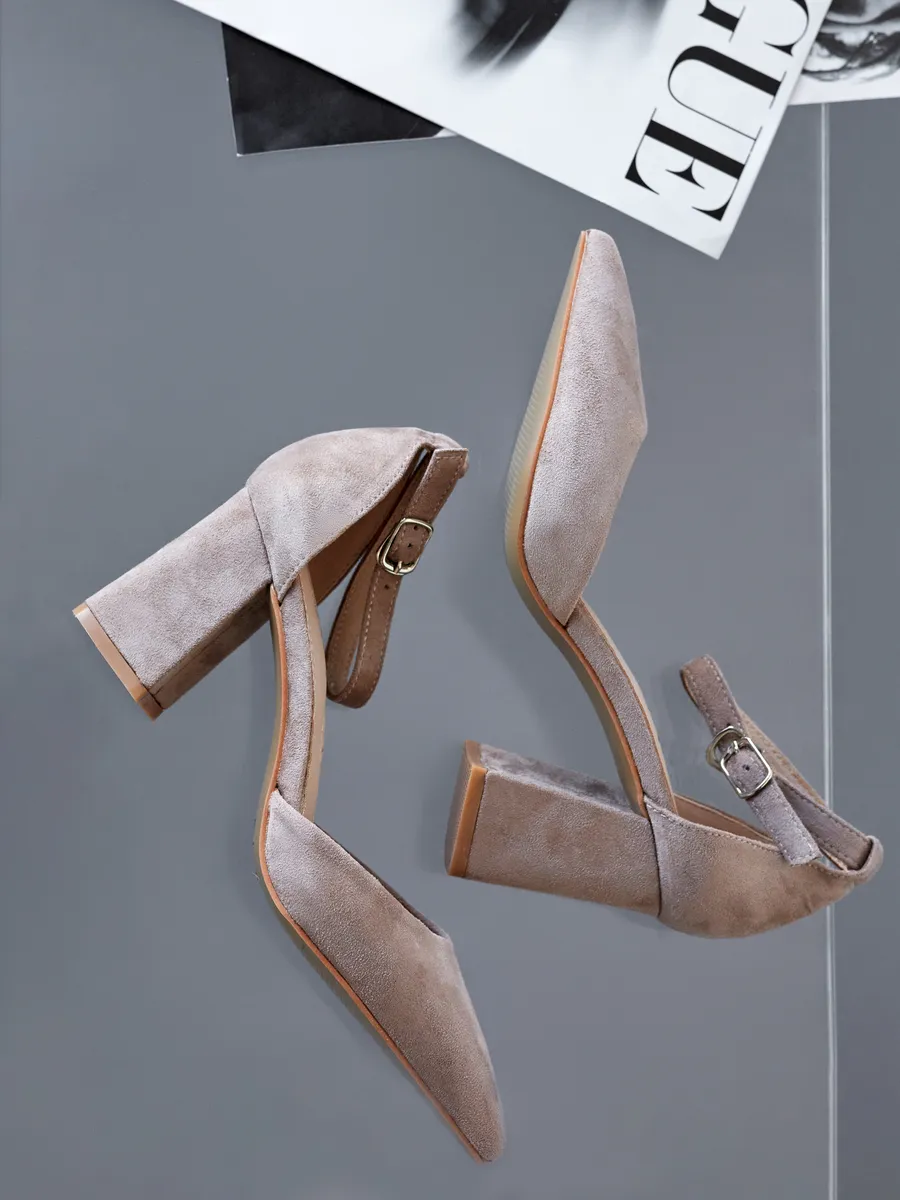 Туфли женские вечерние на высоком устойчивом каблуке JF18128-2-3k