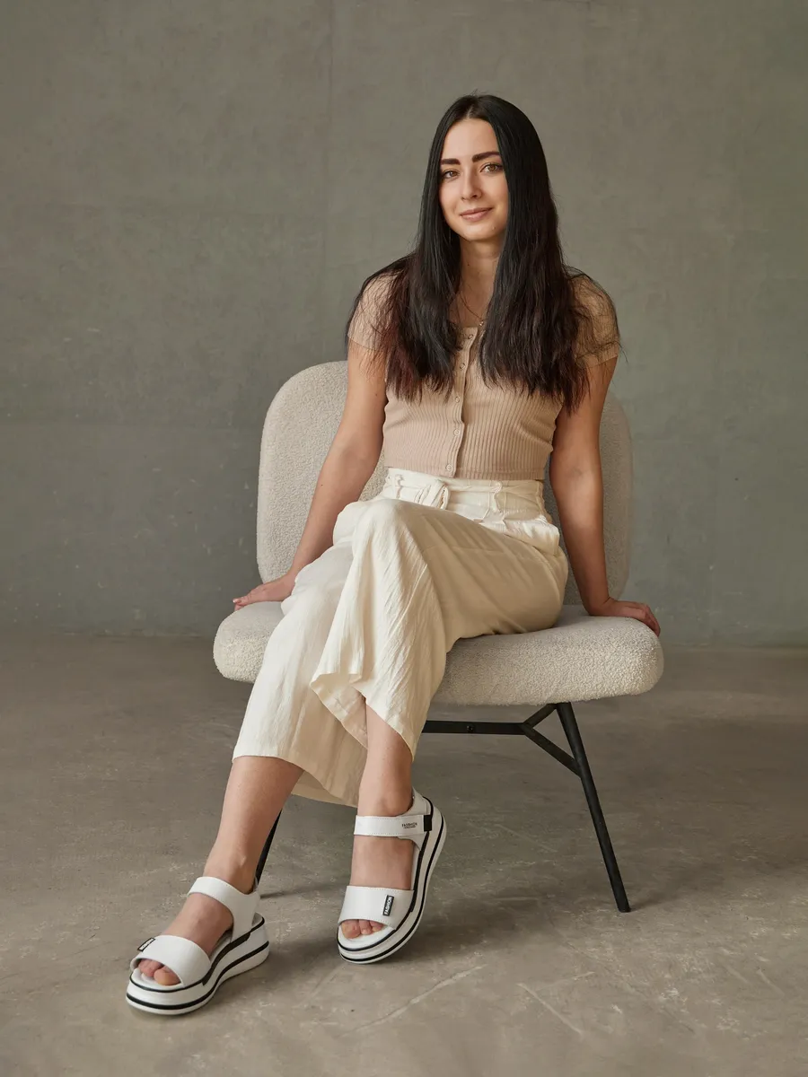 Босоножки женские летние натуральная кожа на платформе CC060-010k