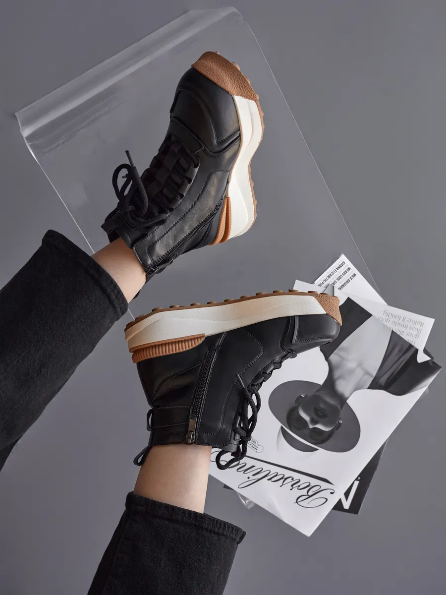 Ботинки женские зимние натуральная кожа спортивные 42-ZBE34-1-101