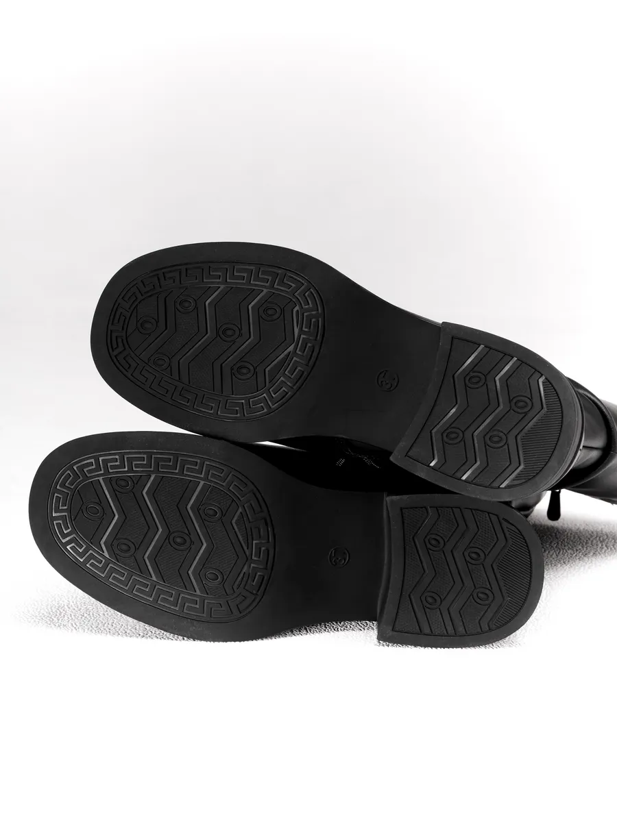 Сапоги женские зимние натуральная кожа на каблуке 25-WPE21-14-101