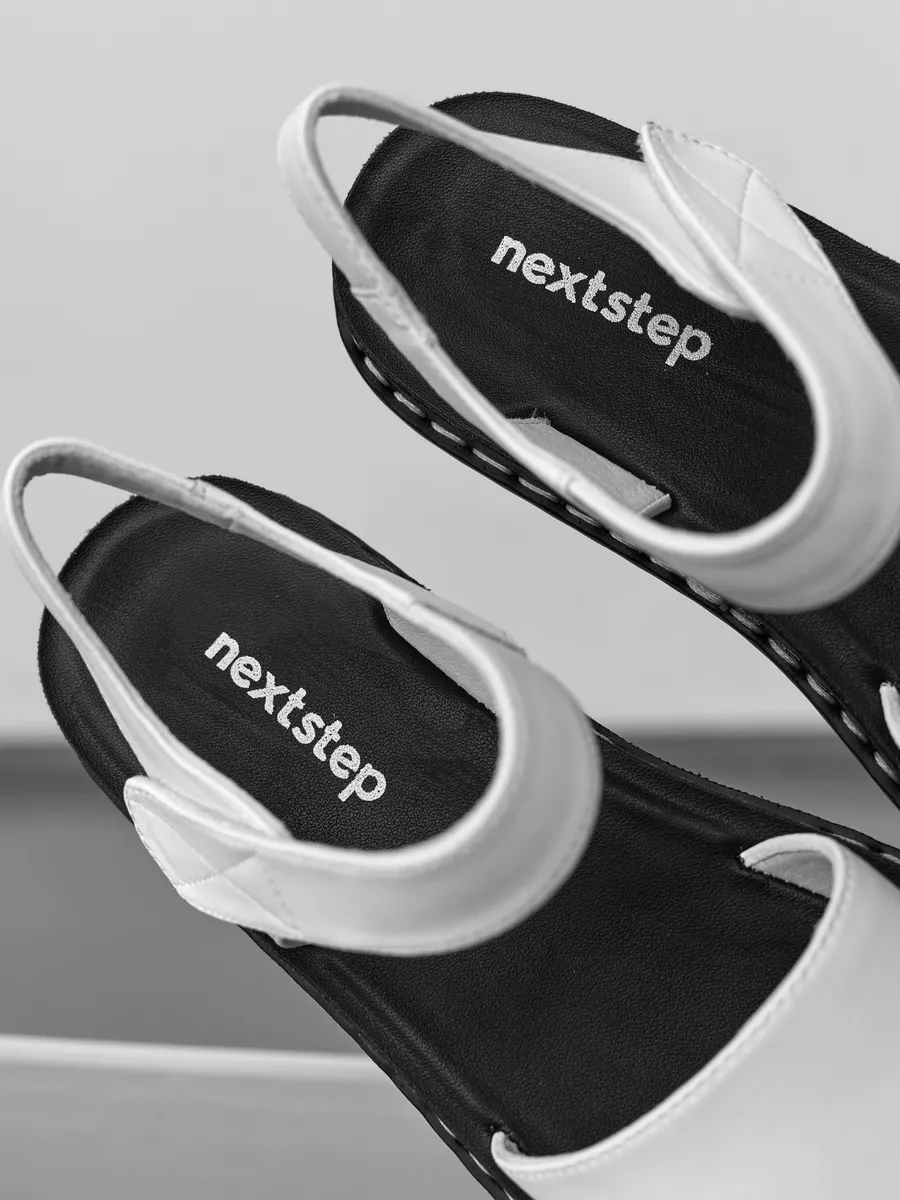 Босоножки женские летние без каблука белые 92AF05-112-1k