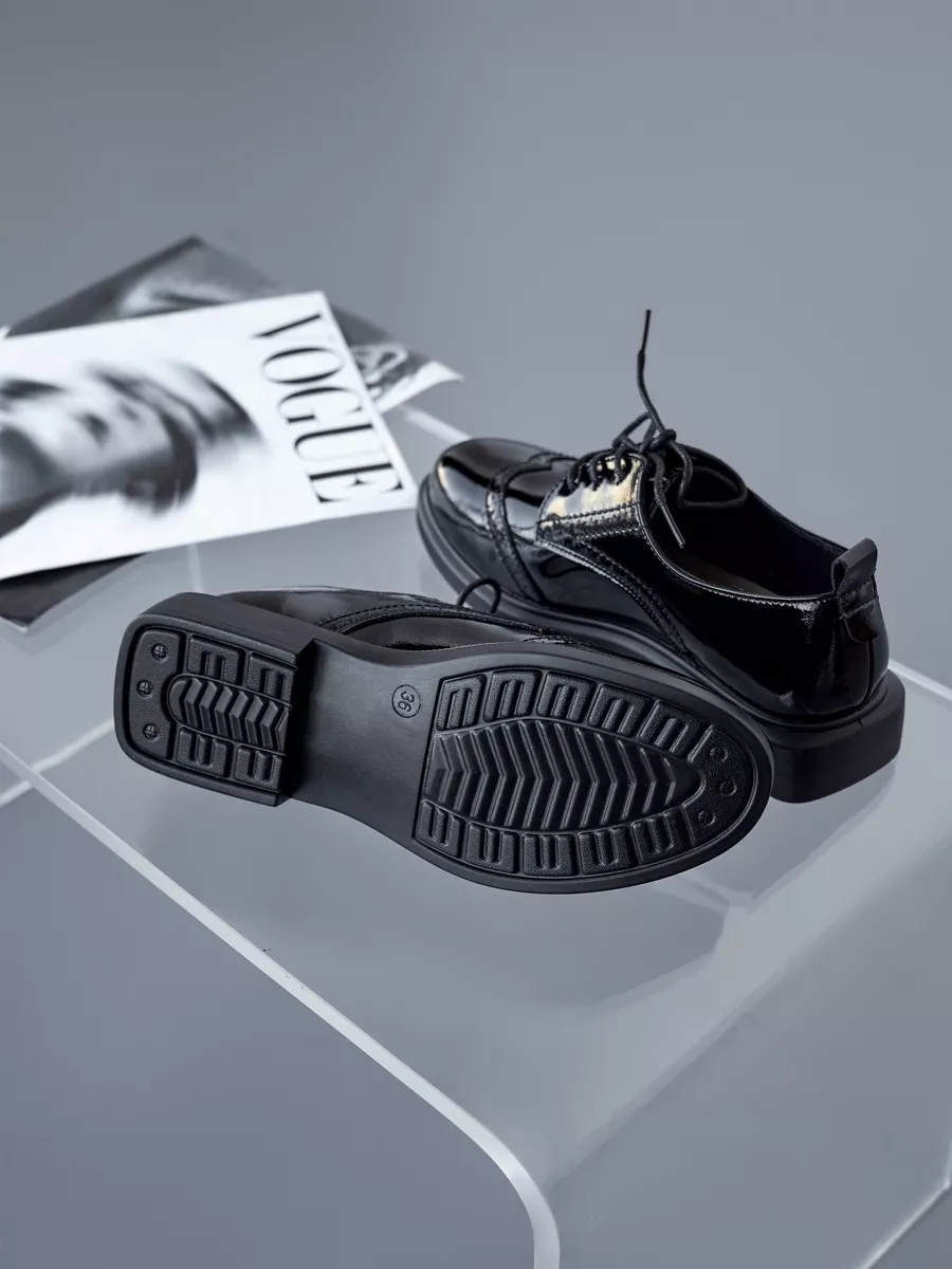 Туфли броги женские на низком каблуке натуральная кожа 42-TZU9-1-501k