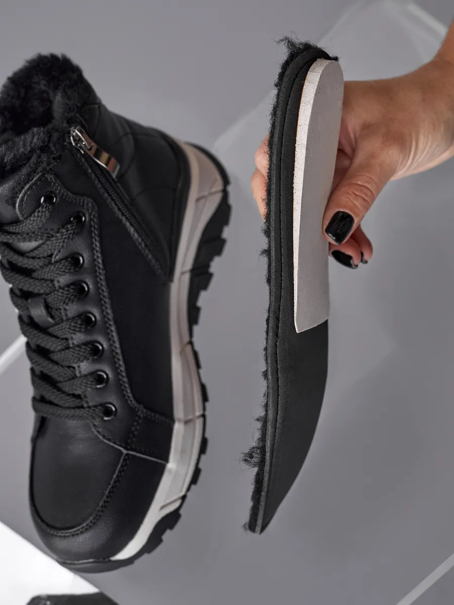 Ботинки женские зимние натуральная кожа на платформе RN207-061