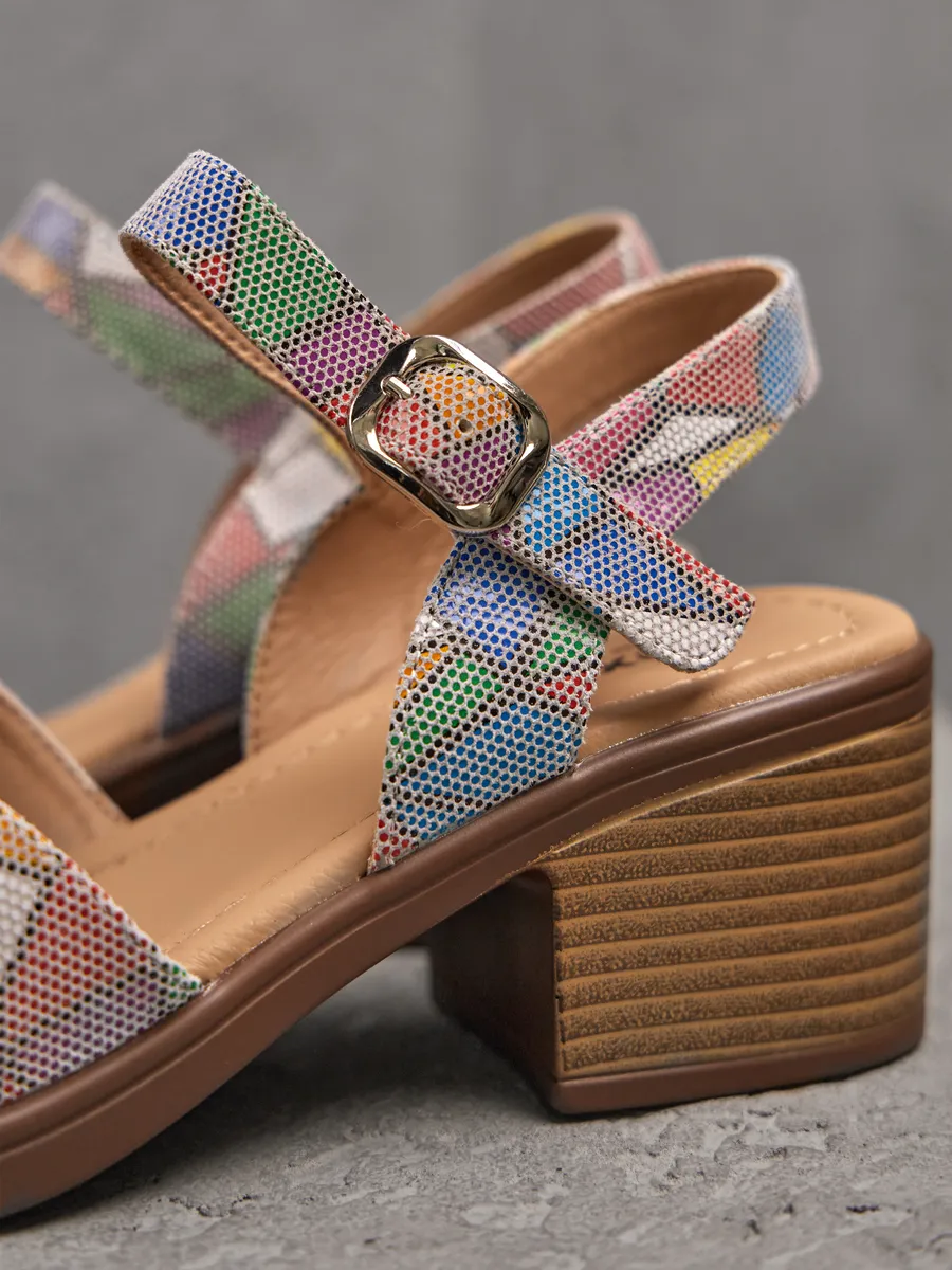 Босоножки женские летние натуральная кожа XJU-51377-6Y-KP