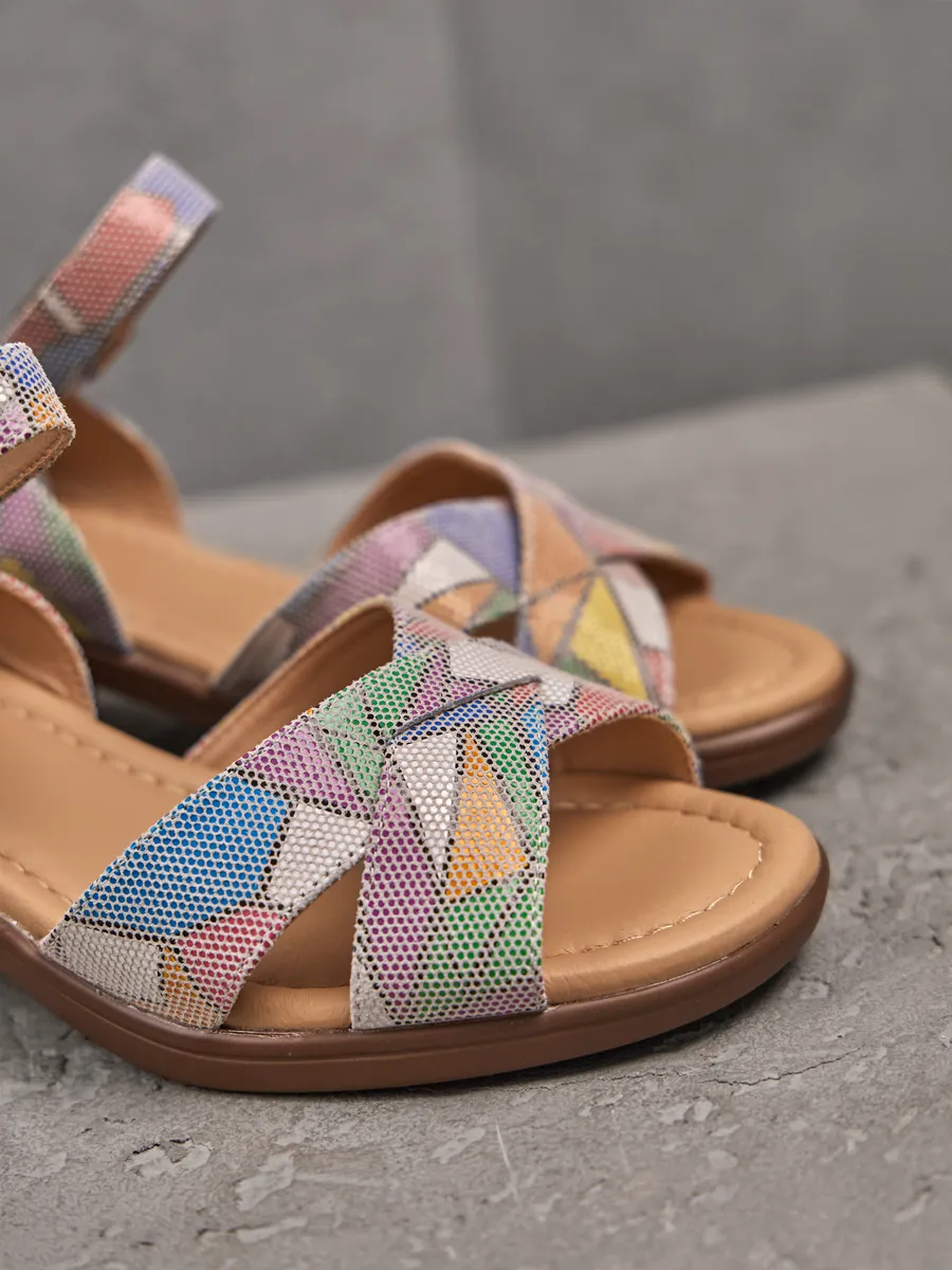 Босоножки женские летние натуральная кожа XJU-51377-6Y-KP