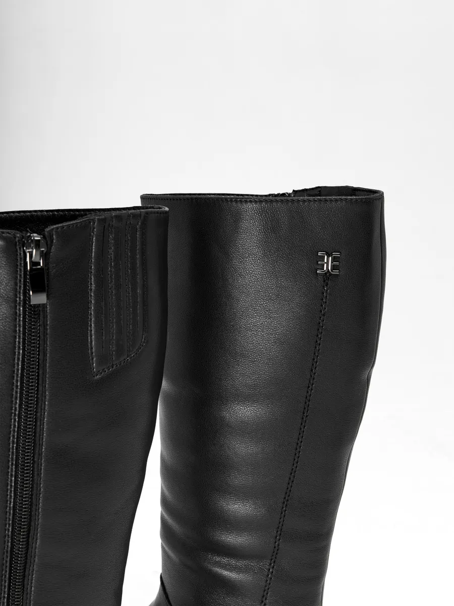 Сапоги женские зимние натуральная кожа на каблуке 25-WPE29-44-101