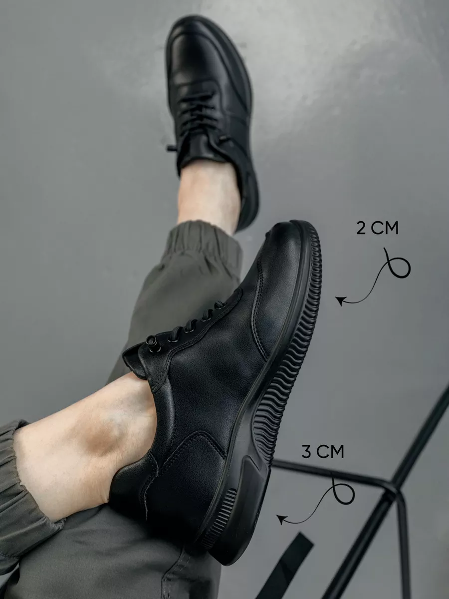 Кроссовки женские черные на платформе осень натуральная кожа XMM-42271-3A-ST