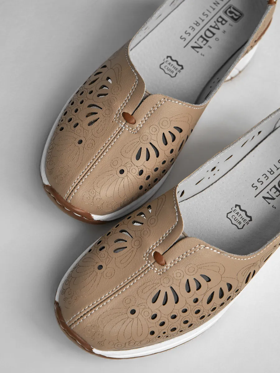 Мокасины женские летние натуральная кожа HX119-021