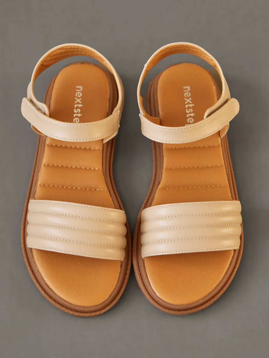 Босоножки женские летние на танкетке бежевые 51-BKO1-46-108k