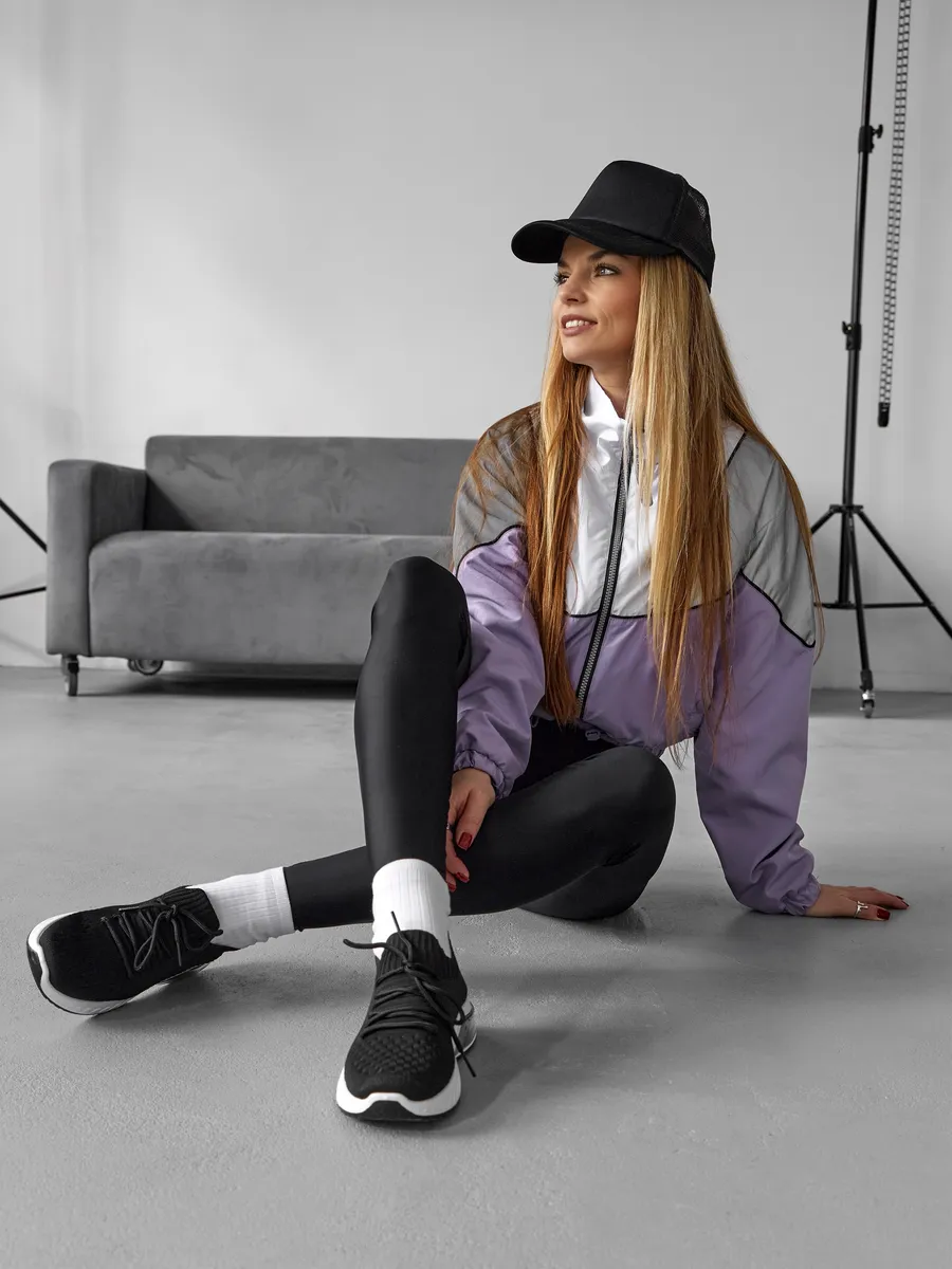 Кроссовки женские летние черные дышащие TEX-13-3