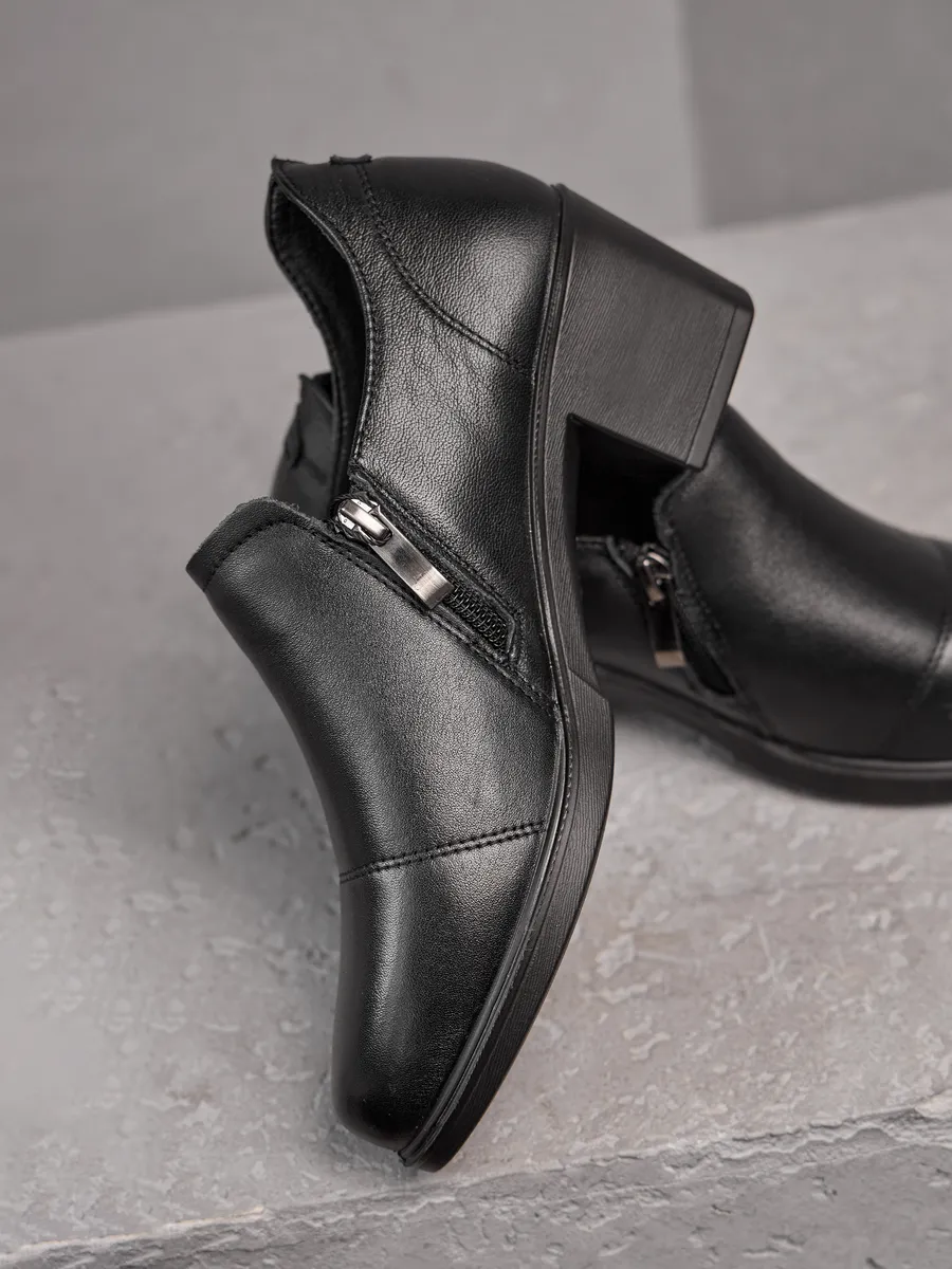 Туфли женские натуральная кожа осенние на каблуке CV006-180