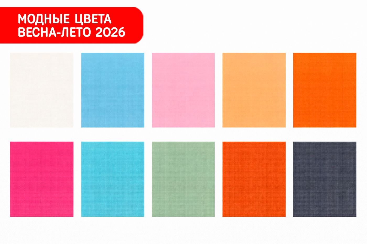 Модные цвета весна-лето 2026 по Pantone