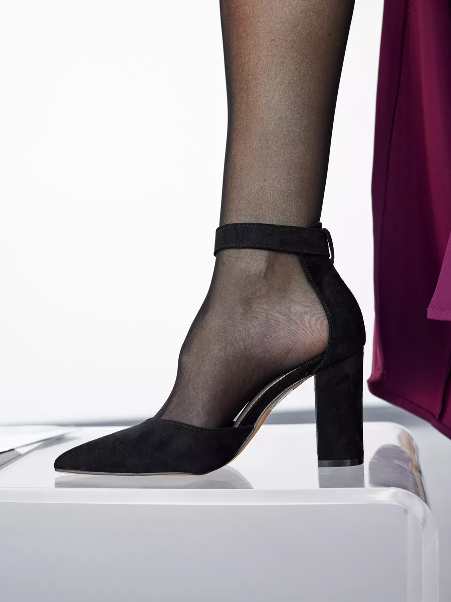 Туфли женские классические  на высоком каблуке 8681-3-1k