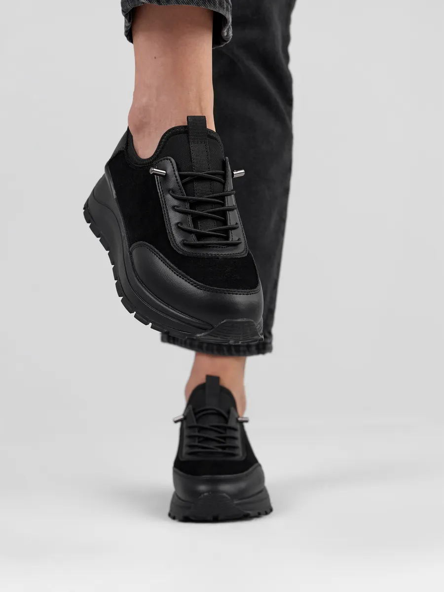 Кроссовки женские демисезонные натуральная кожа на платформе FB310-011k