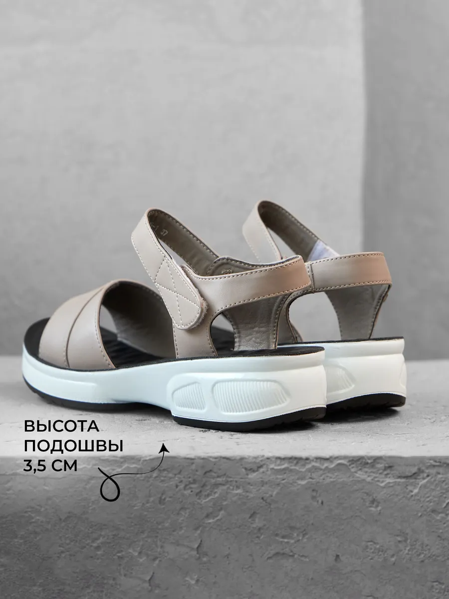 Босоножки женские натуральная кожа летние на платформе 2R5-3-105-1