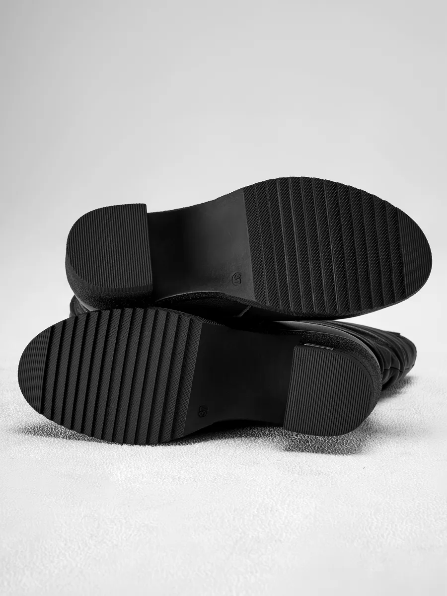 Полусапожки женские зимние натуральная кожа на каблуке GBF-124625-0501-SW