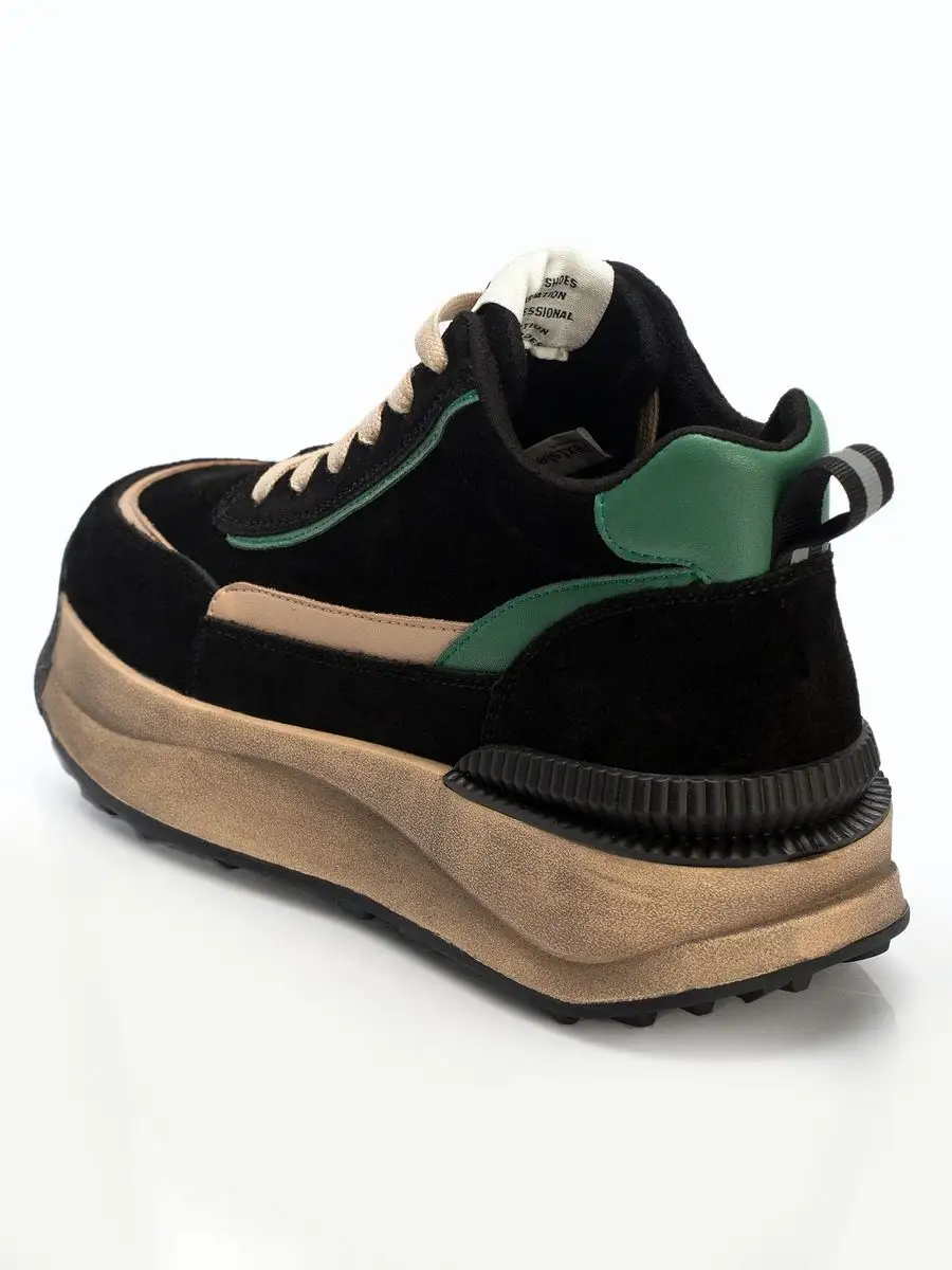 Кроссовки женские натуральная замша осенние на платформе AS50523-1